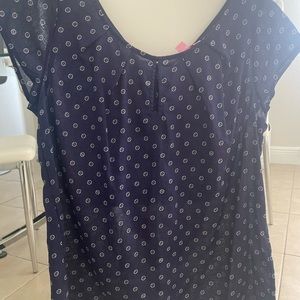 Lilly Pulitzer short sleeve Navy top NWT